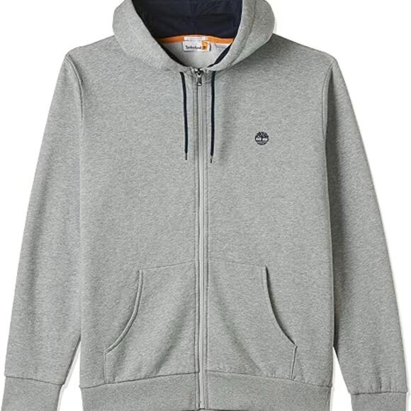 Timberland Gray Zip Up Hoodie - Picture 1 of 7
